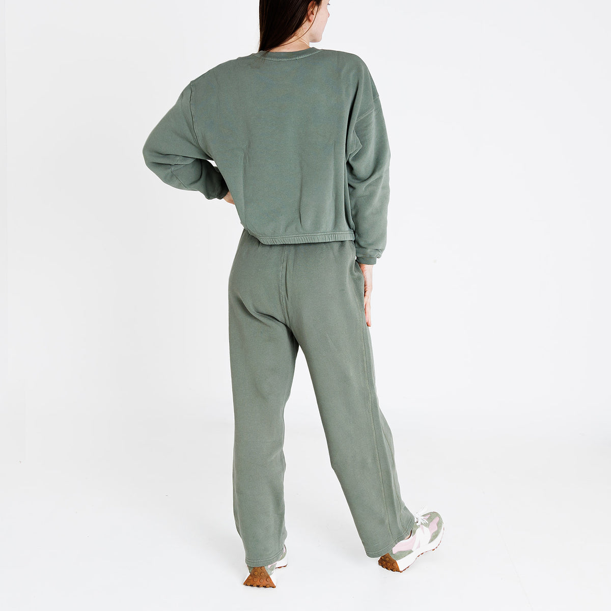 American vintage IZU05A pantalone felpa donna militare - p/e 2024
