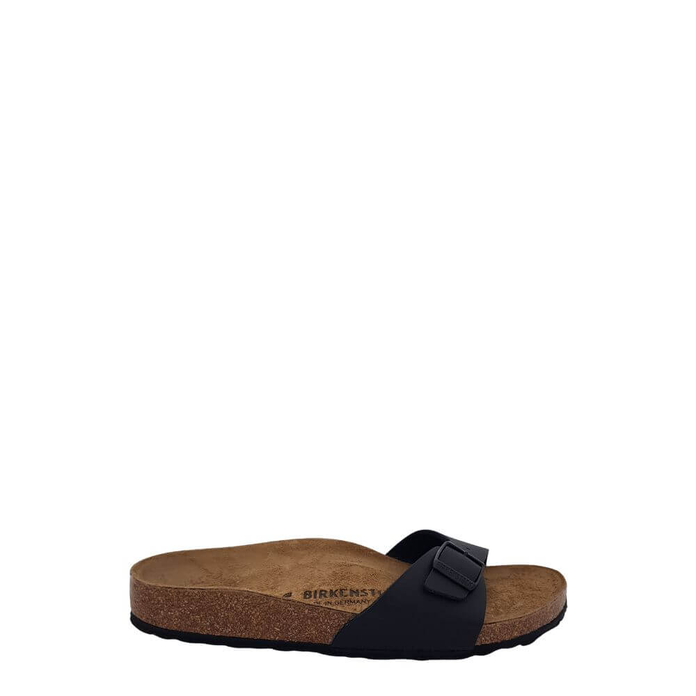 Birkenstock madrid ciabatta unisex nera fibbia 040793 -p/e 2024