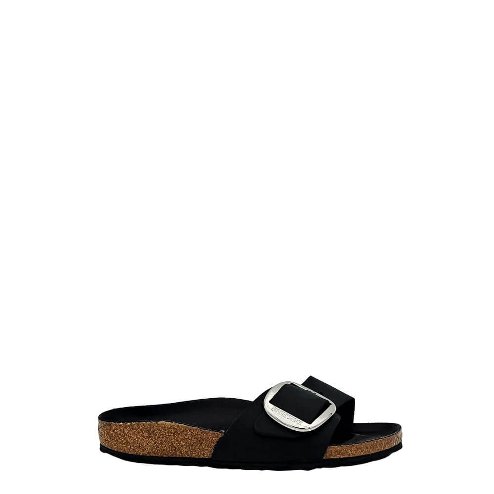 Birkenstock Madrid big buckle ciabatta donna nero-1006523-p/e 2025