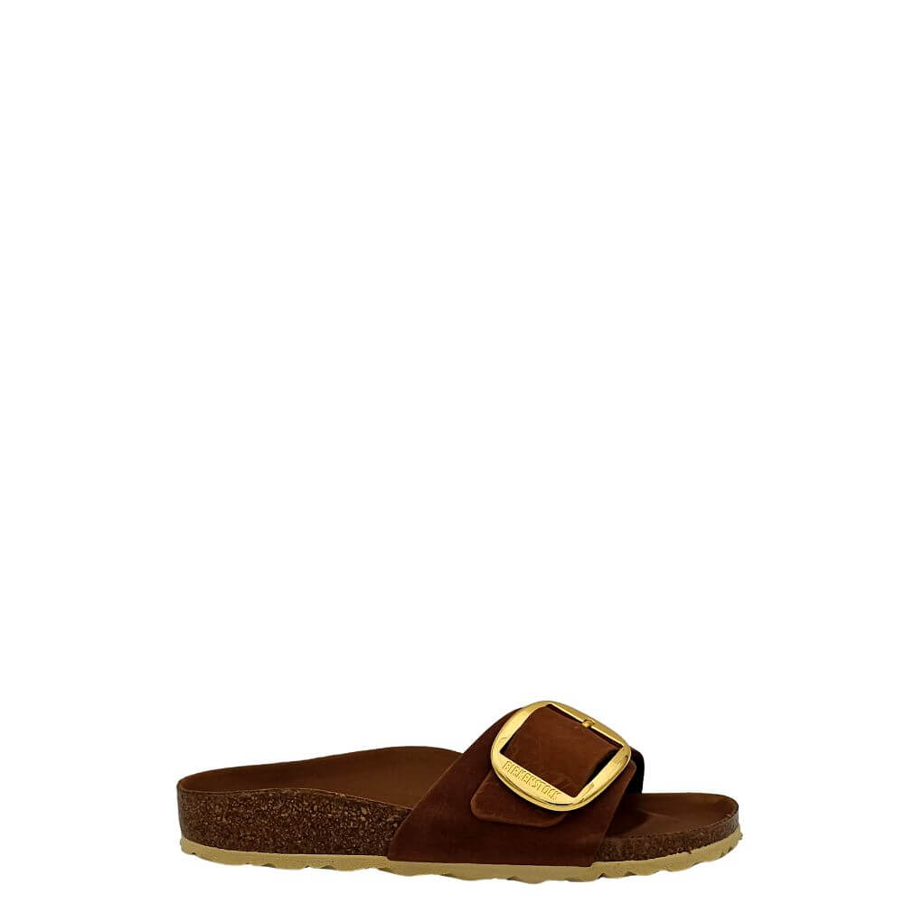 Birkenstock madrid big buckle ciabatta donna marrone 1006525- p/e 2025