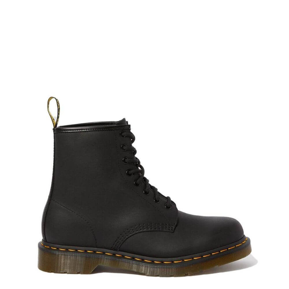 Dr. Martens 1460 black greasy anfibio stivaletto uomo - a/i 2023