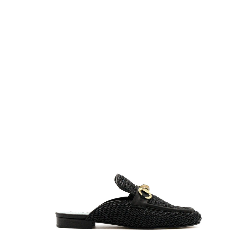 Poesie Veneziane  JJA7N sabot donna nero - p/e 2024