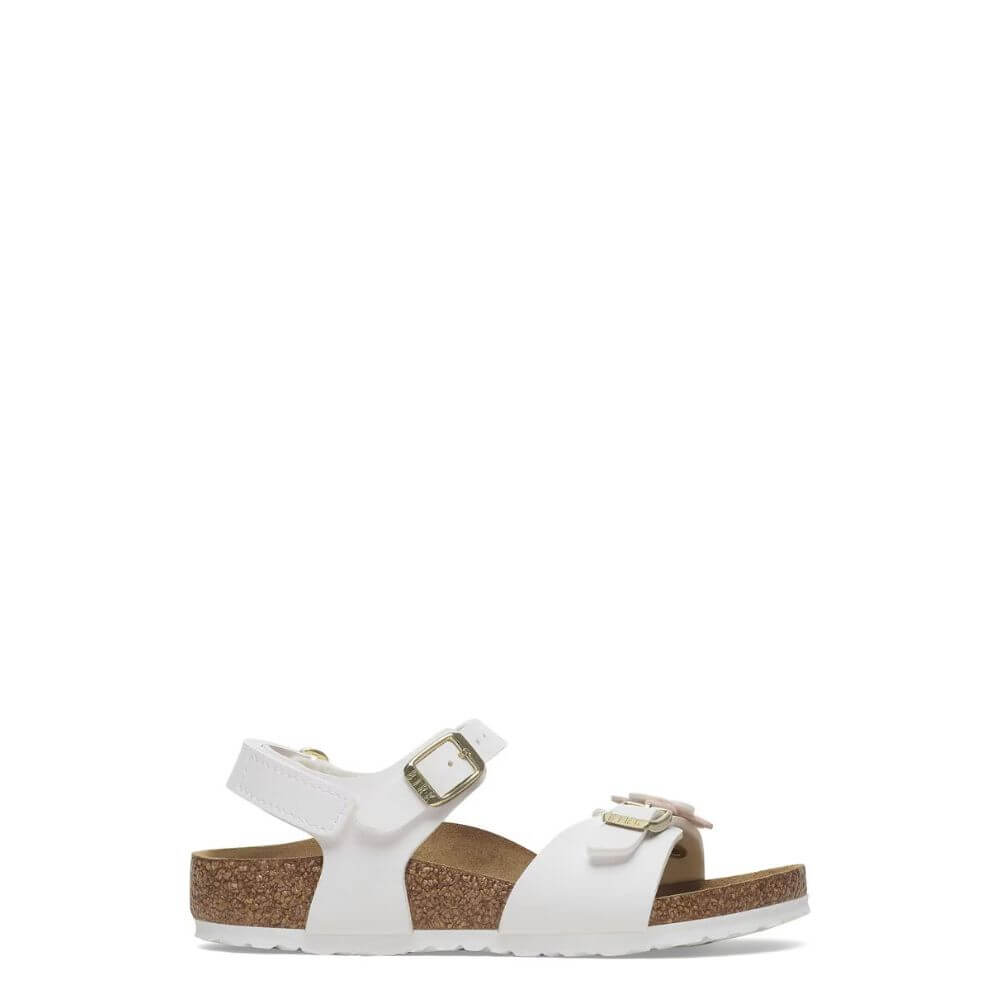 Birkenstock rio sandalo bambina bianco/fiori 1029561-p/e 2025