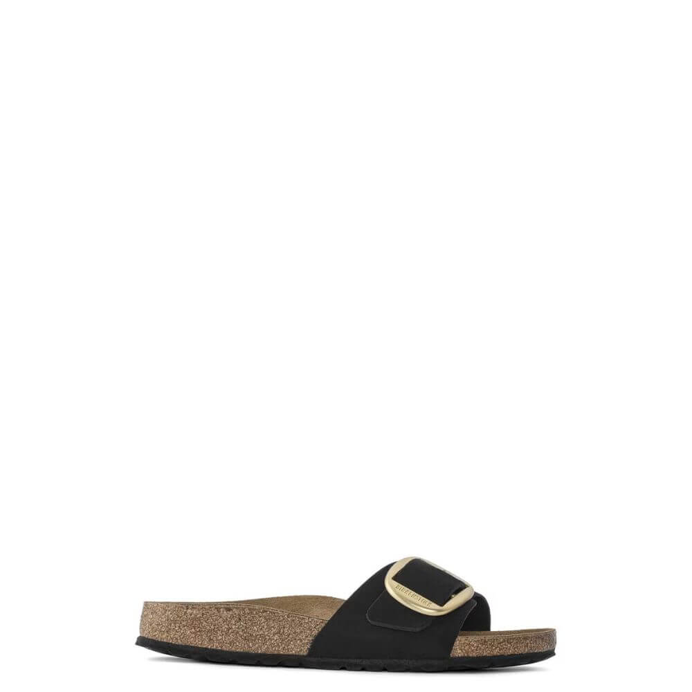 Birkenstock Madrid big buckle ciabatta donna nero 1023373-p/e 2025