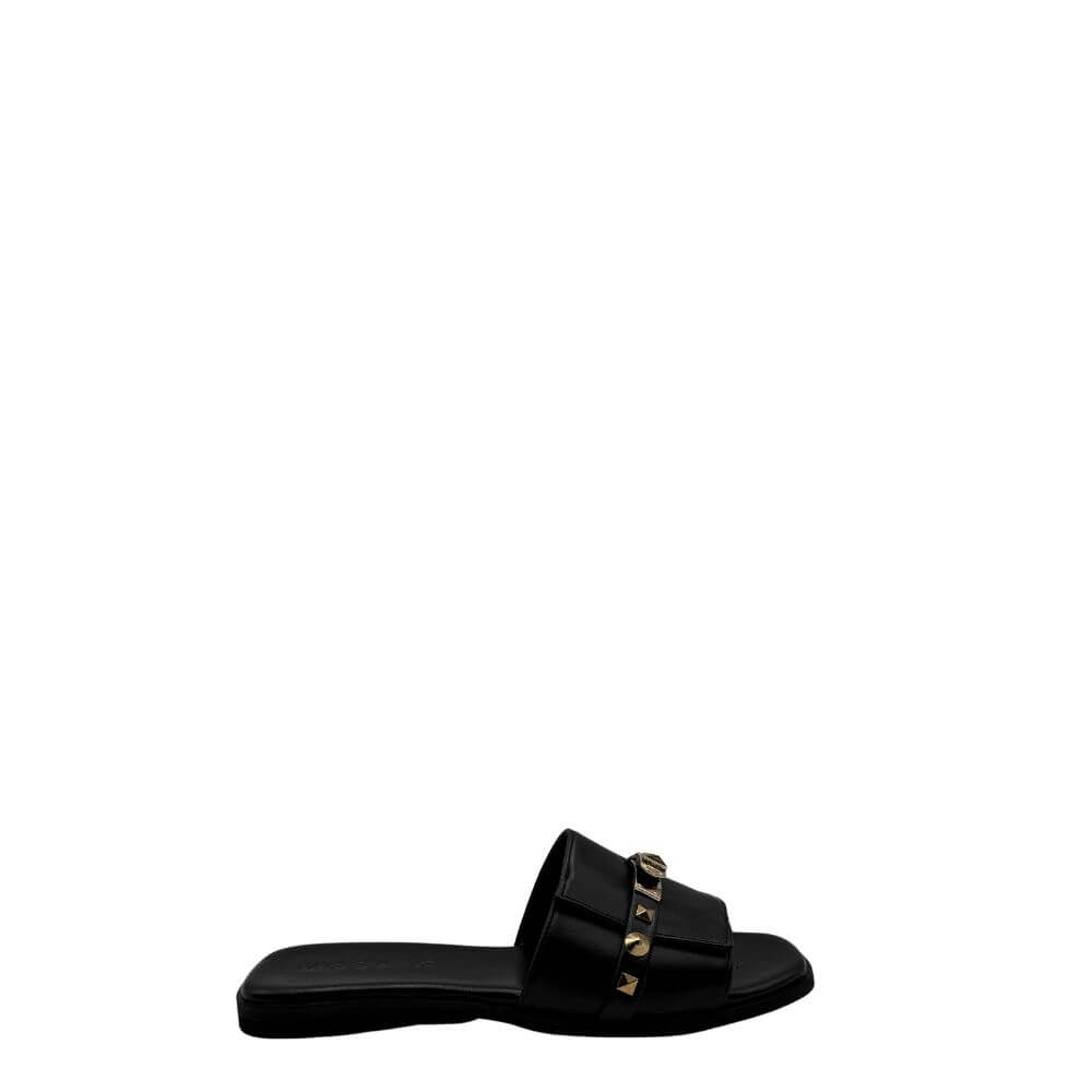Mosaic padlock/pyr ciabatta donna nera -p/e 2025