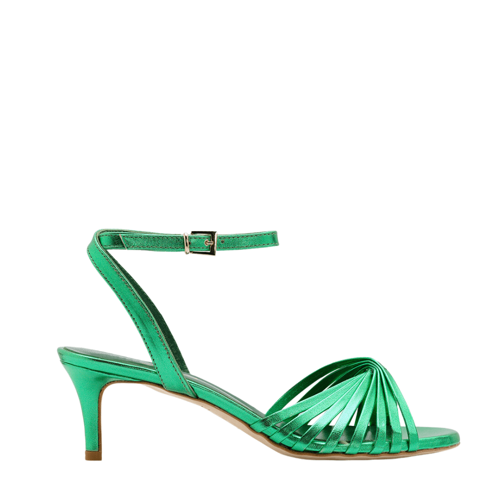 Ncub luna 21 sandalo donna laminato verde - p/e 2023