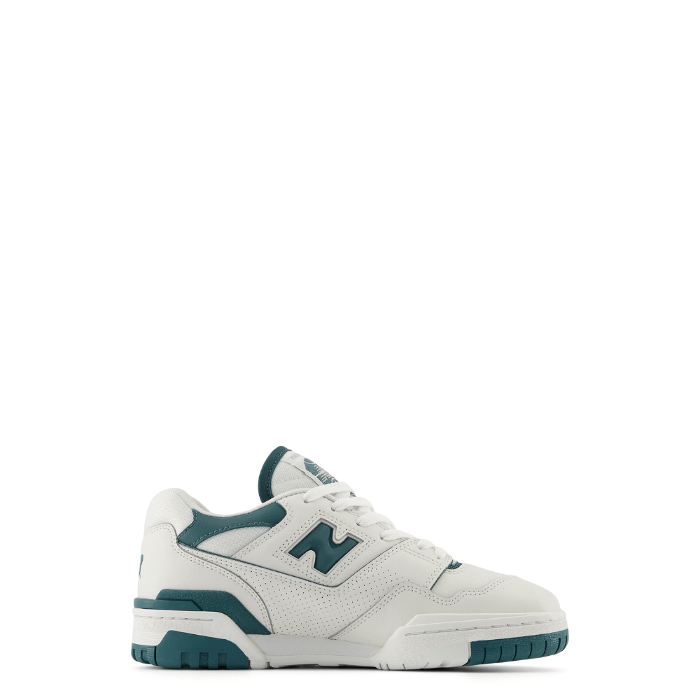 New balance BB550BI- sneaker donna bianco/verde- p/e 2024