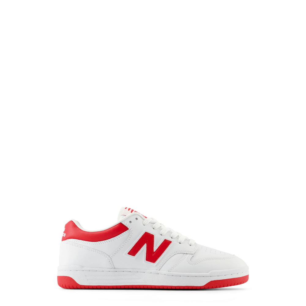 New balance BB480LTR -sneakers unisex bianco/rosso- p/e 2024