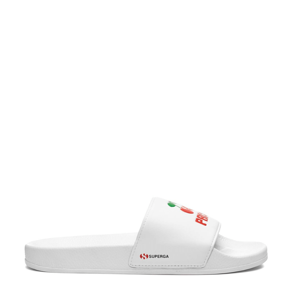 Superga 1908 slides pacha logo ciabatta pacha bianca - p/e 2023