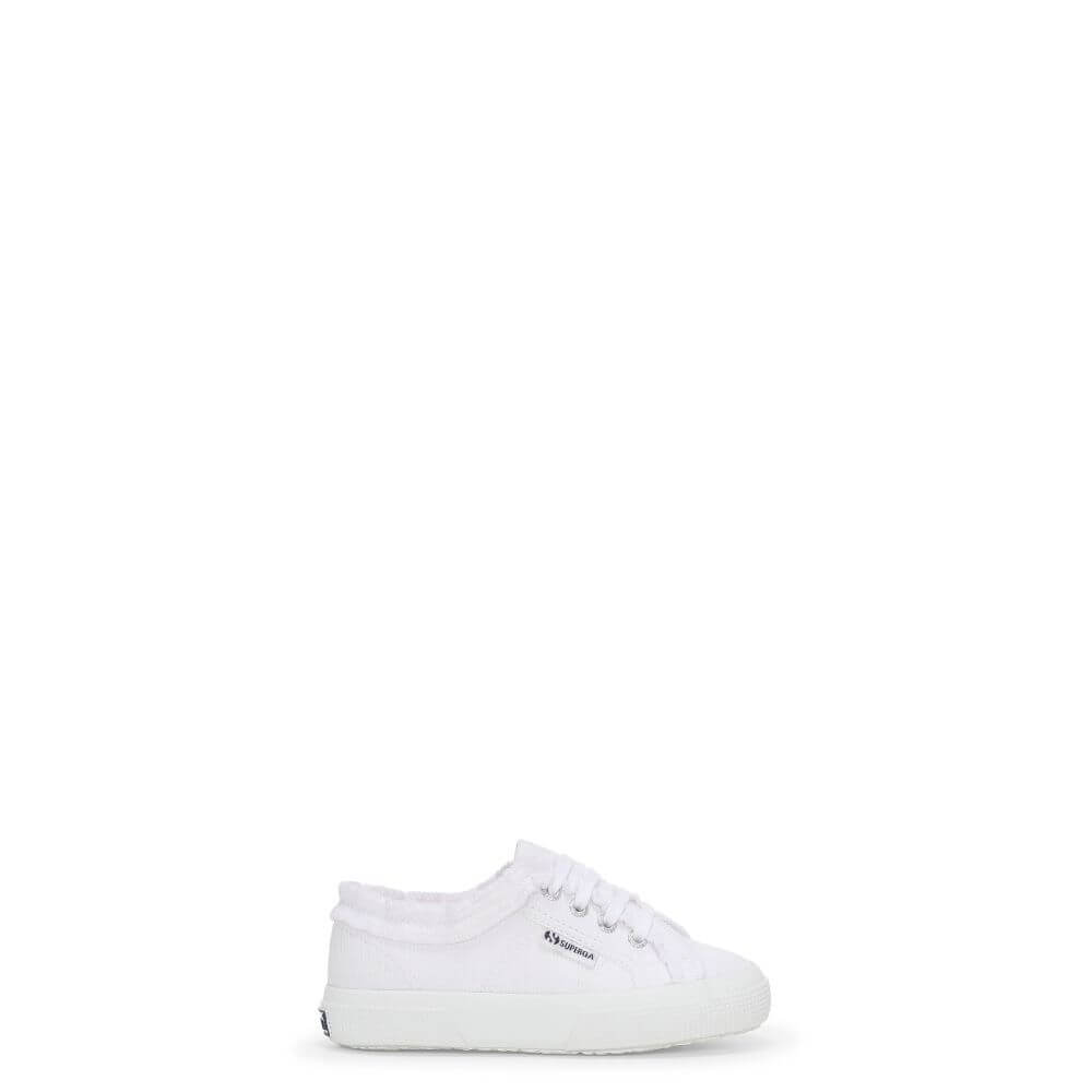 Superga 3750 Sneaker Bambina Bianca con Rouches -p/e 2025