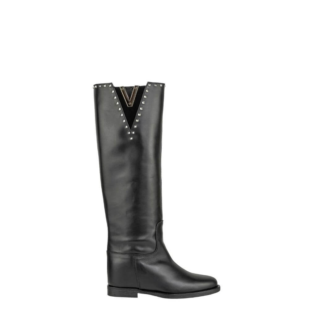 Via roma 15 3991 stivale donna alto nero- a/i 2023