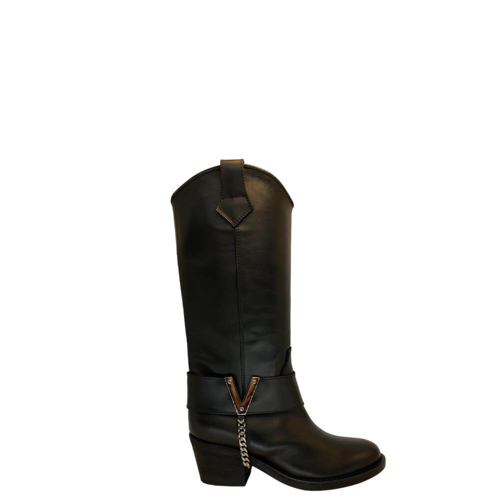 Via roma 15 4004 texano donna nero - a/i 2023