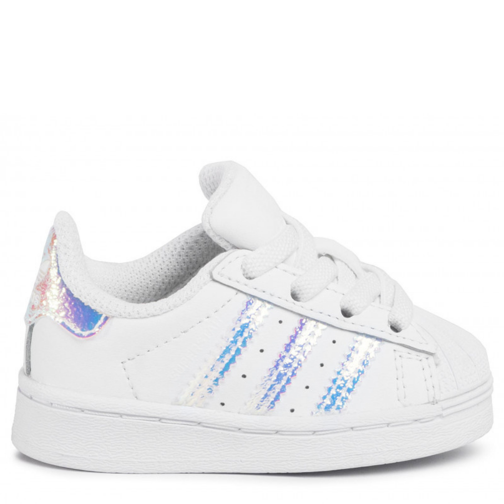 ADIDAS ORIGINAL SUPERSTAR FV 3143 EL I ING BIANCA/IRIDESCENTE BAMBINA