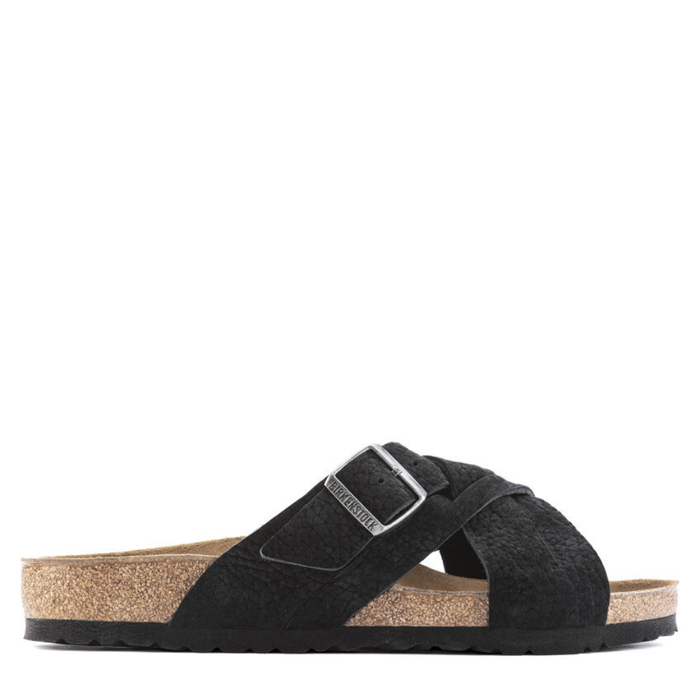 Birkenstock lugano ciabatta incrocio uomo black 1022811