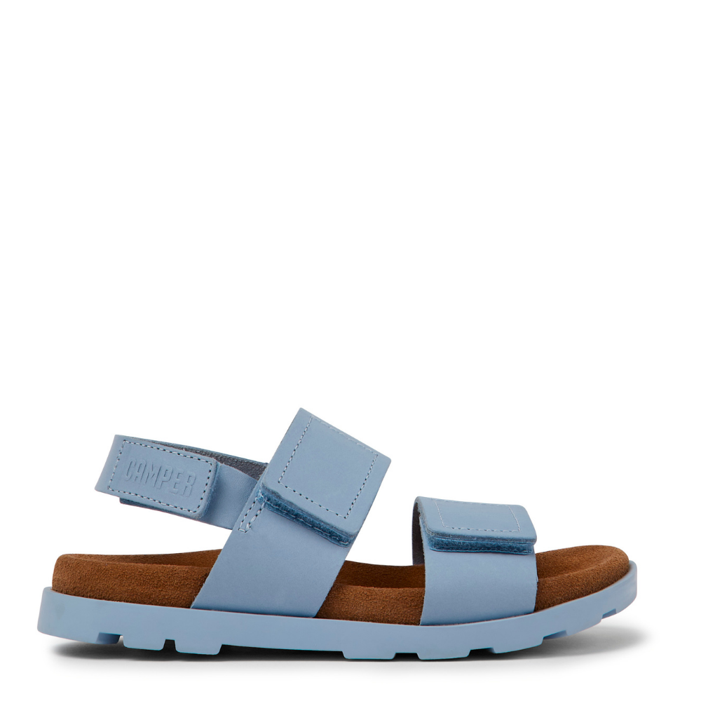 Camper brutus sandalo bambino due strappi azzurro