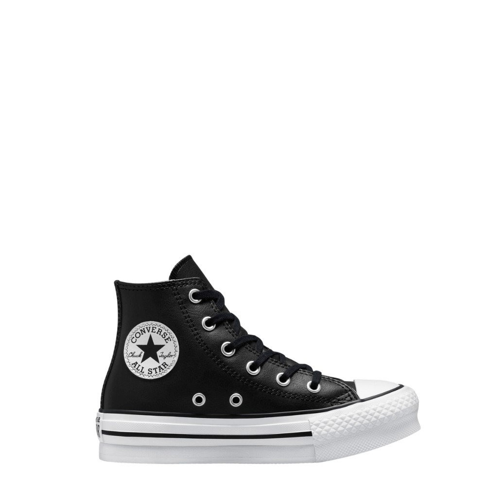 Converse all star COA01015C chuck taylor all star sneaker bambina nera platform - p/e 2023