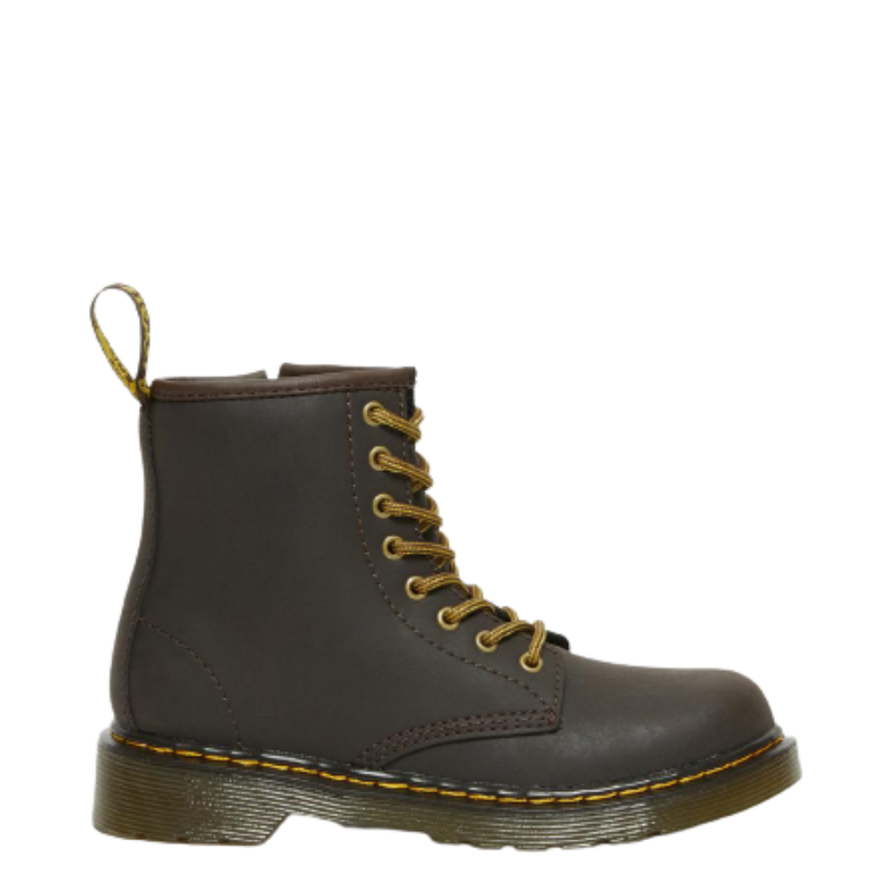 Dr. Martens 1460 j anfibio stivaletto bambino marrone dark brown 25839207