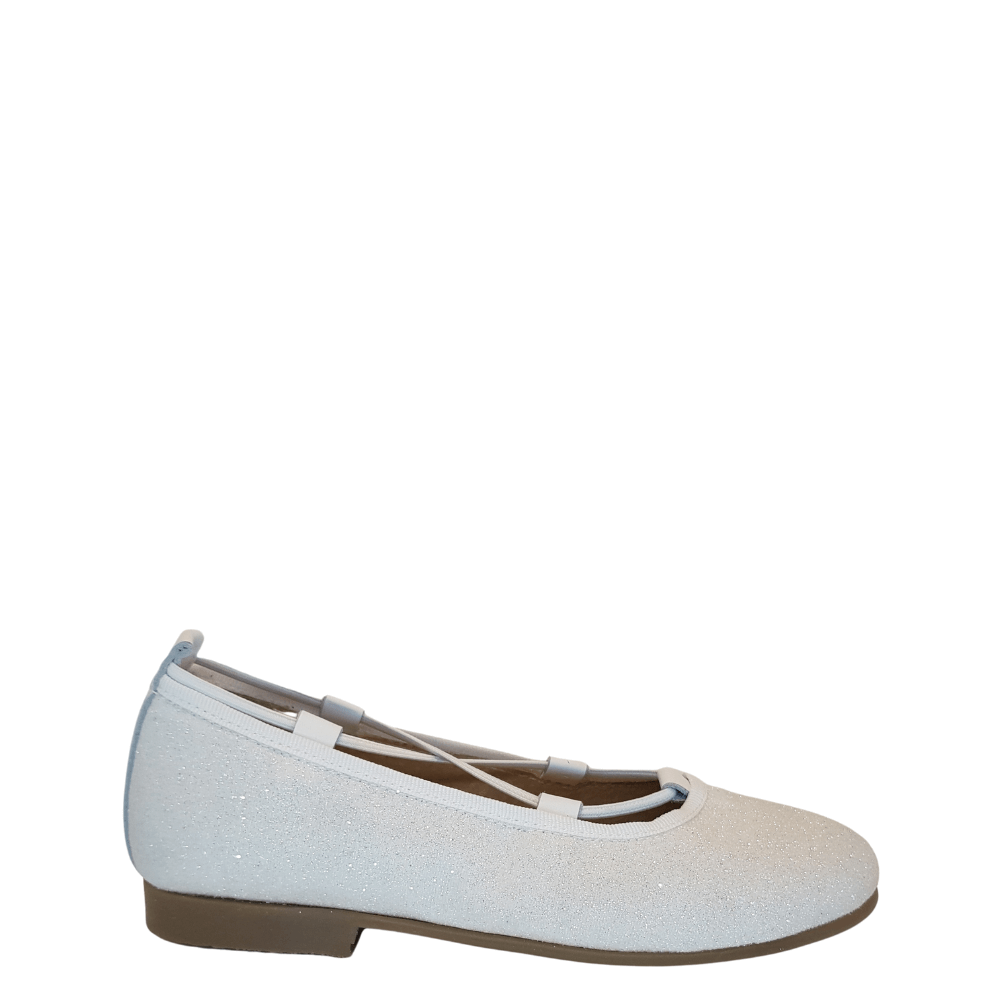 Panyno E2807 Horma 95 ballerina bambina  glitter bianco- p/e 2023