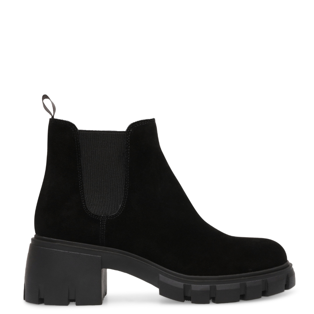 Steve Madden howler stivaletto tronchetto donna nero in suede