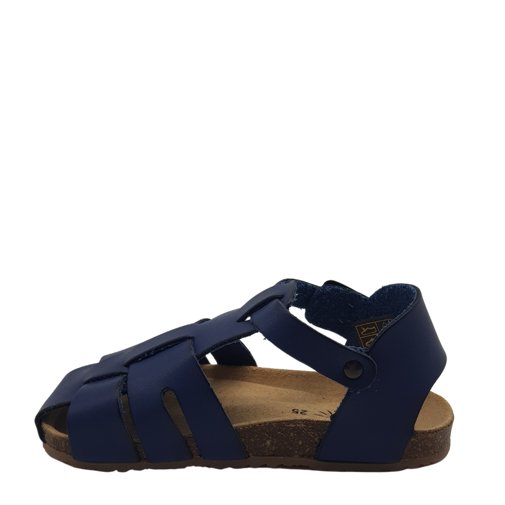 Sho.e.b.76 sandalo gabbia blu bambino B3 art 5107 Les Chaussures