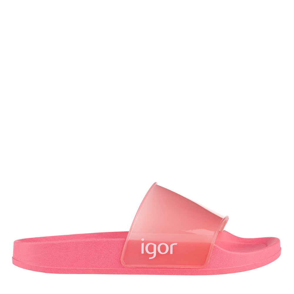 Igor Beach cristal  coral ciabatta gomma rosa