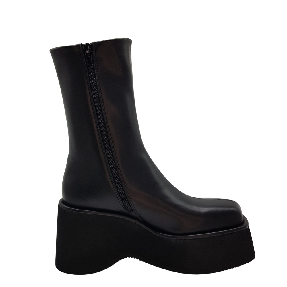 Jeffrey Campbell Matrix stivaletto donna nero zeppa - Collezione 2022