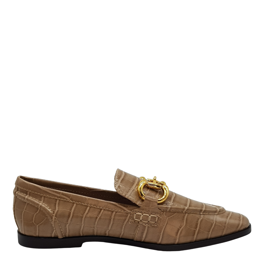 Jeffrey Campbell velviteen dark sand croco mocassino donna stampato  beige - Collezione 2022