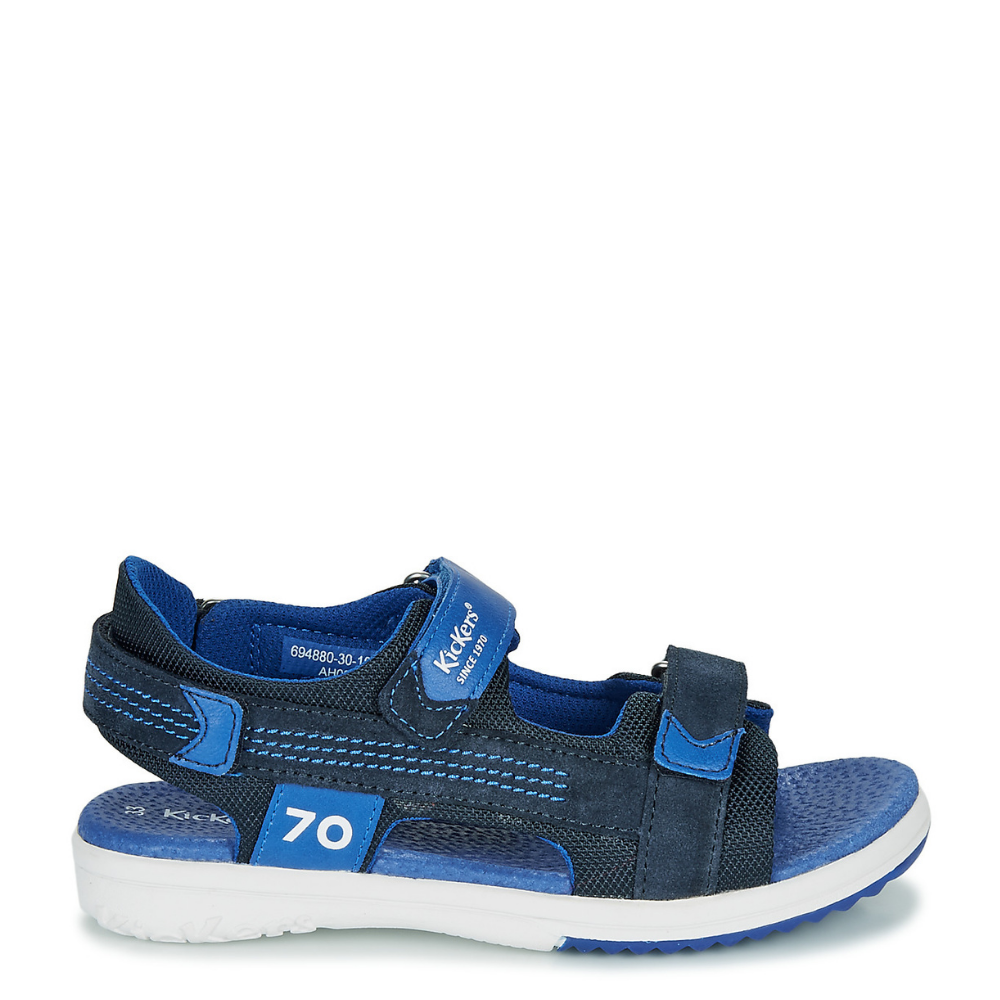 Kickers plane marine bleu sandalo blu bambino