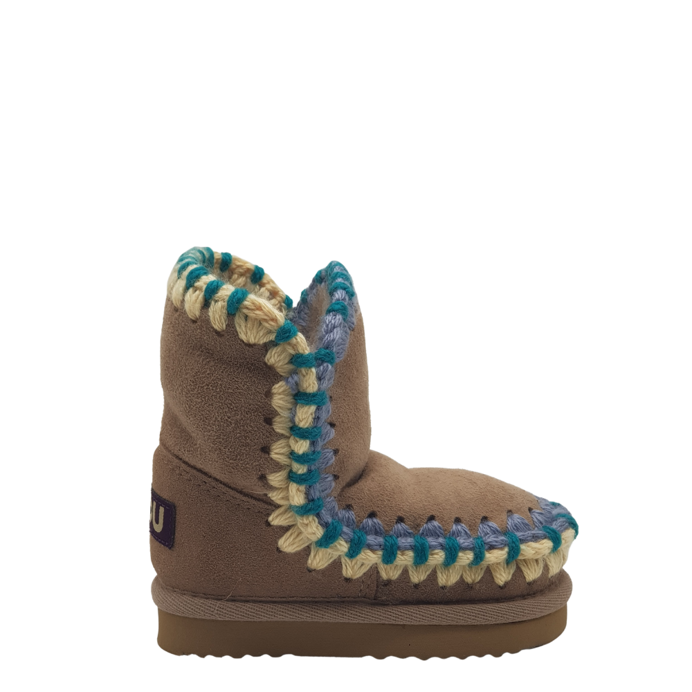 Mou Eskimo boot kid 101035A stivaletto bambina beige azzurro - a/i 2023