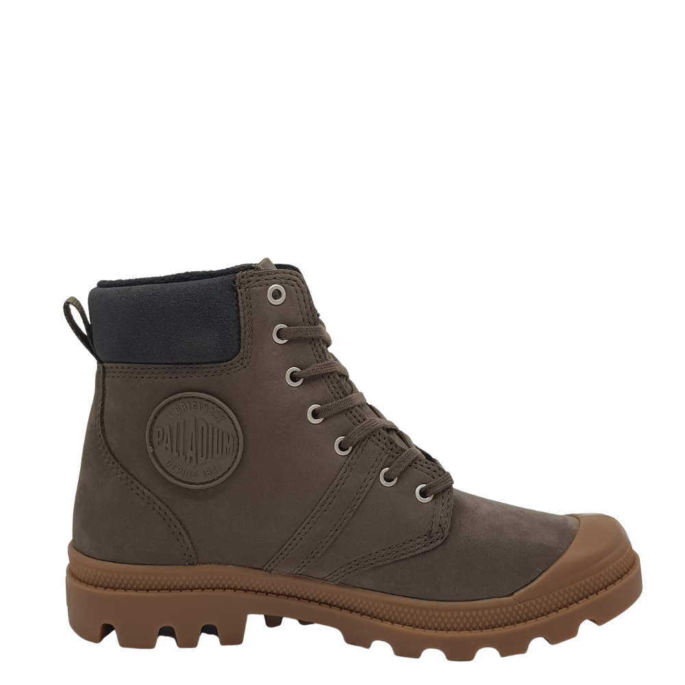 Palladium pallabrousse tronchetto allacciato marrone uomo - collezione 2022