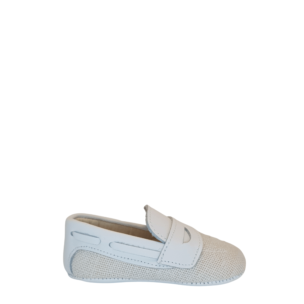 Panyno 7582 mocassino bambino culla natural bianco - p/e 2023