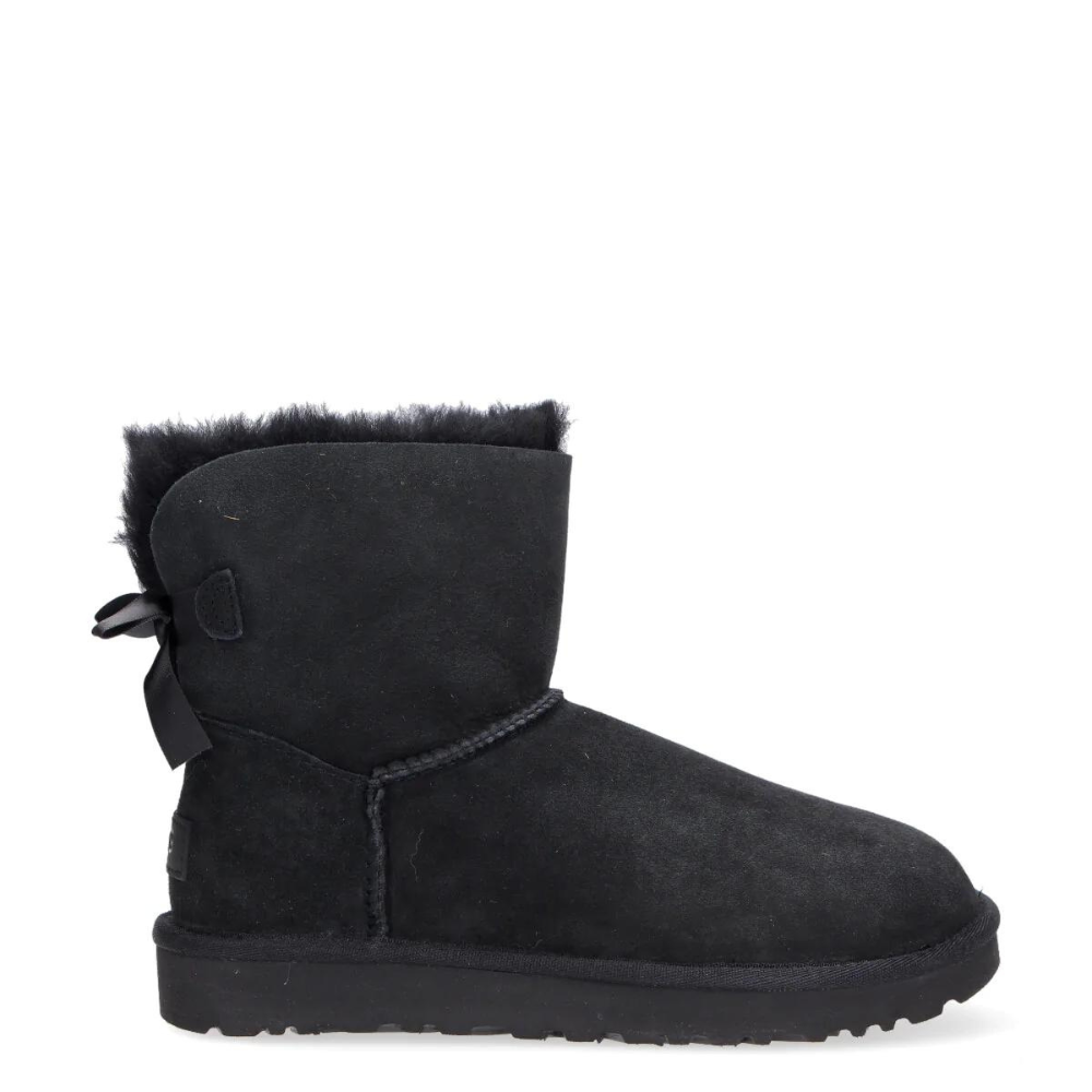 Ugg Mini bayley bow II 1017397K- stivaletto bambina fiocco nero - a/i 2023