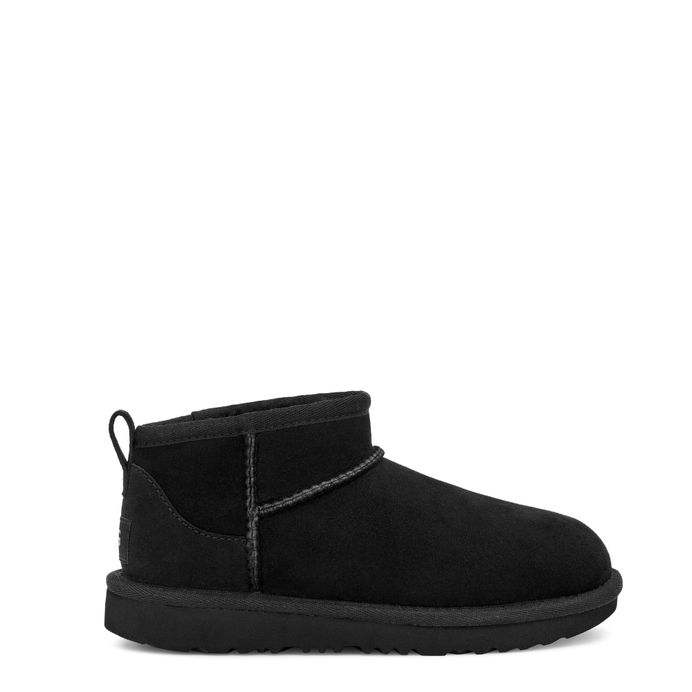 Ugg classic ultra mini tronchetto stivaletto bambino unisex black - 1130750k - a/i 2023