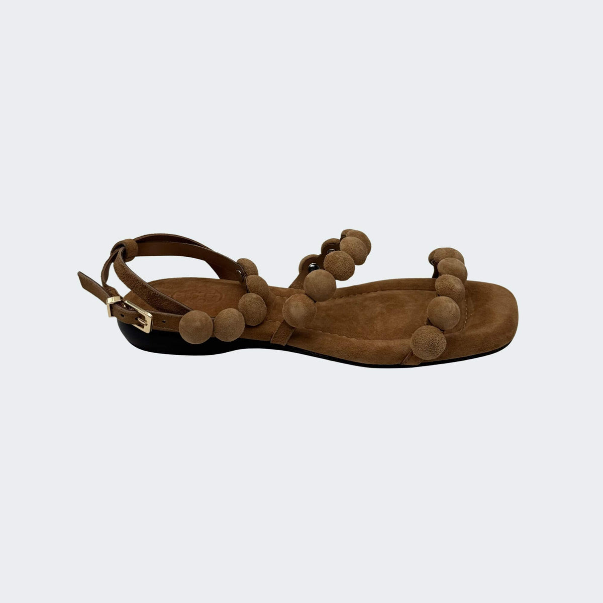 ASH REGY03 sandalo donna in camoscio marrone con sfede e cinturino caviglia  - p/e 2026