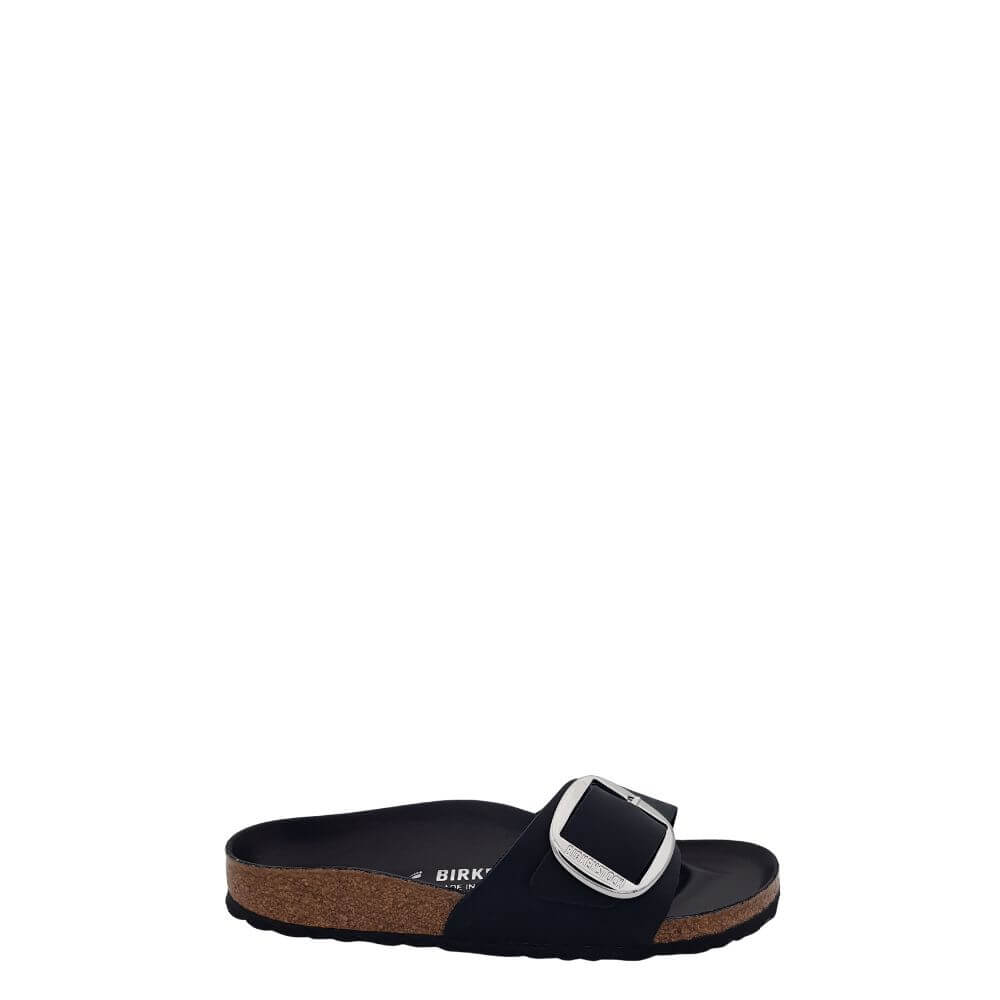 Birkenstock madrid big buckle ciabatta donna nera oiled  1006523-p/e 2024