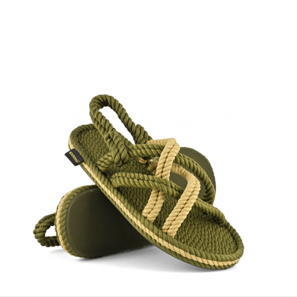 Bohonomad bodrum sandals donna corda beige/verde bo.002/khbe- p/e 2023
