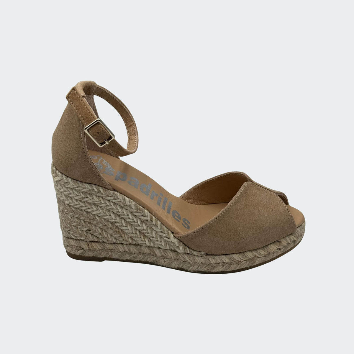 Espadrilles CONNY ante sandalo donna in camoscio beige -p/e 2026