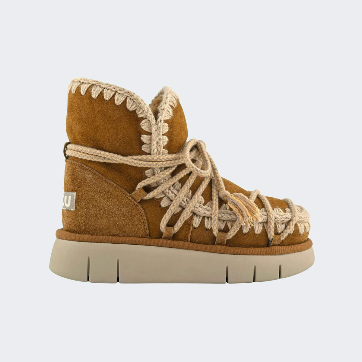 Mou FW531024A tronchetto donna marrone lacci - a/i 2025