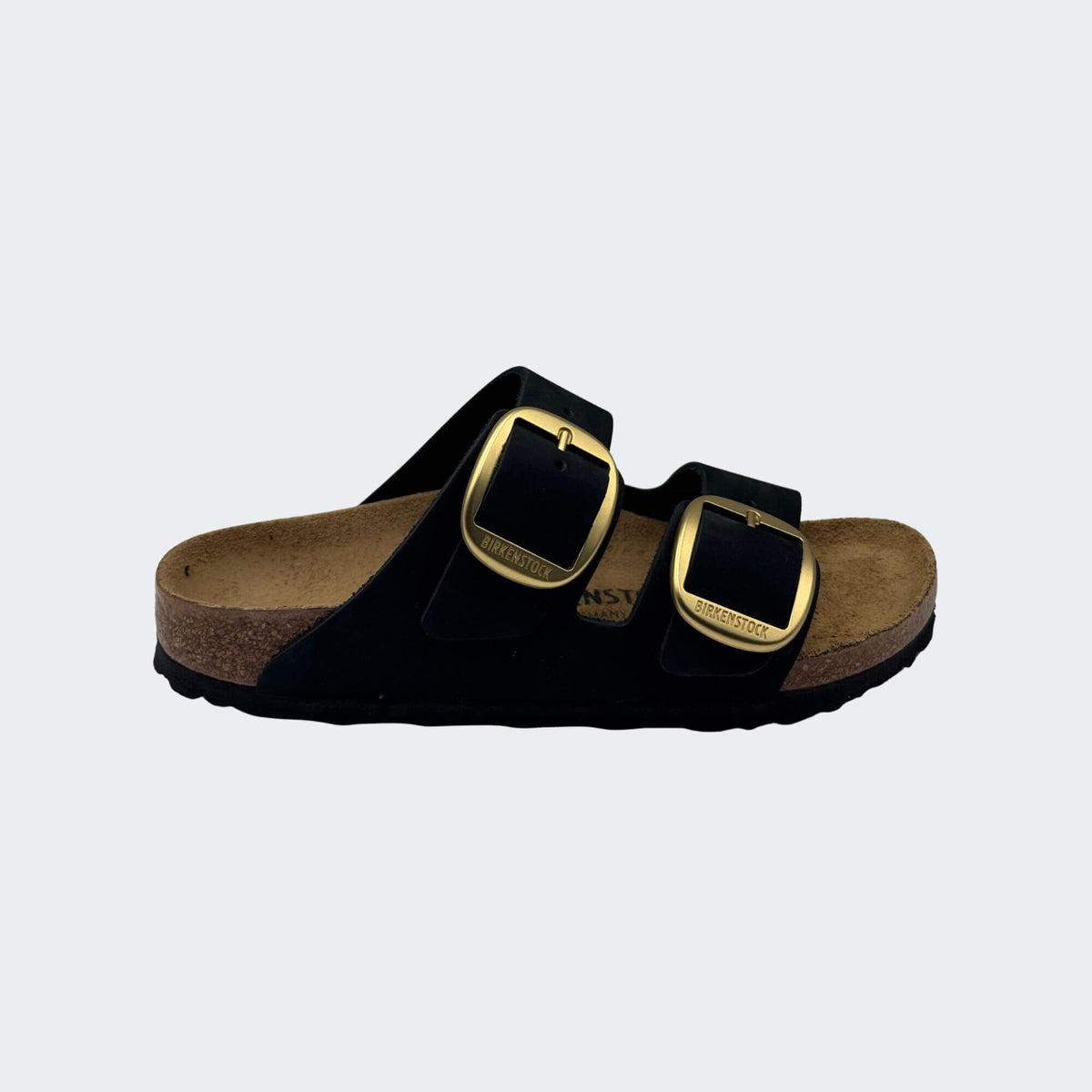 Birkenstock Arizonabig bucle 1023290 sandalo donna nero con fibbia oro-p/e 2026