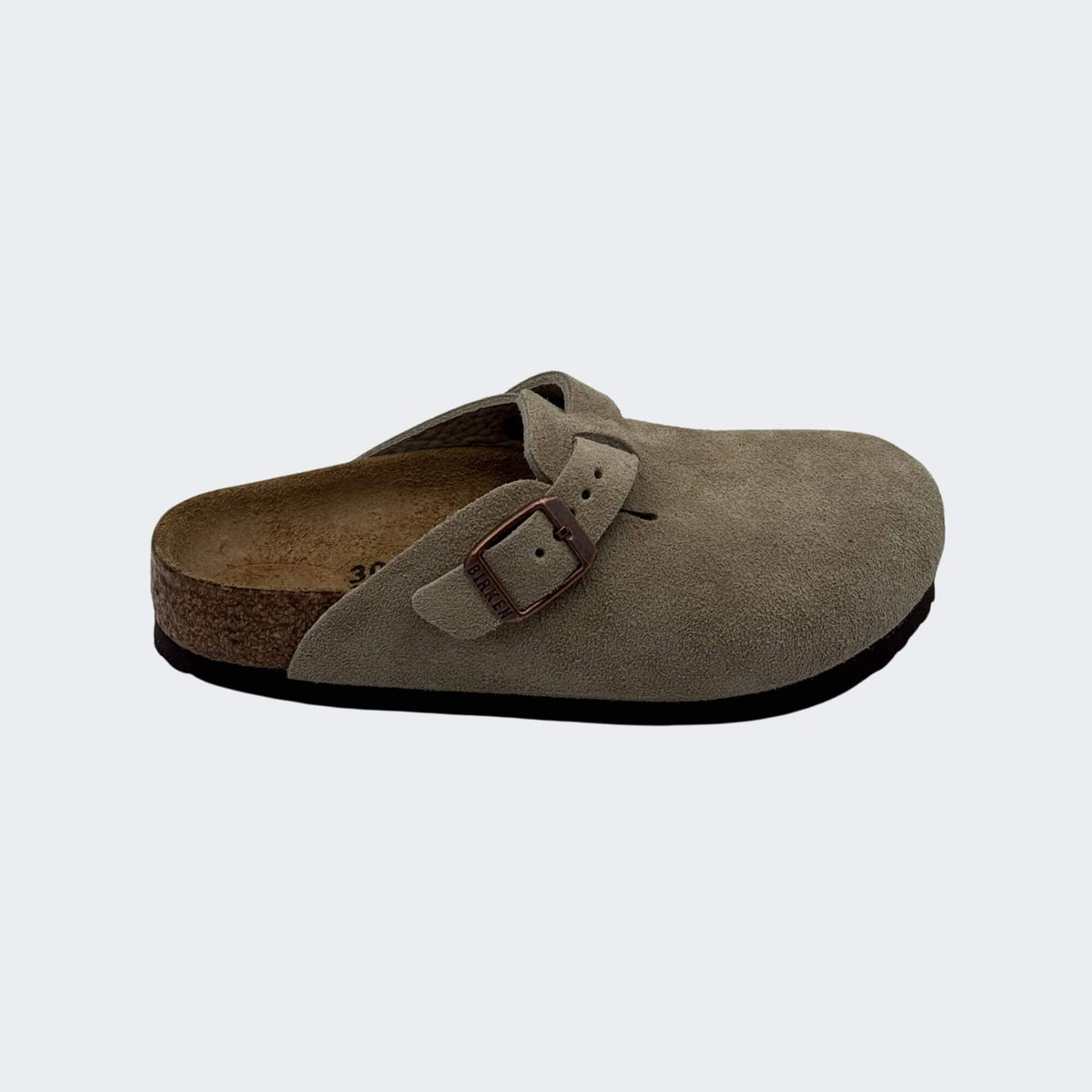 Birkenstock Boston 1027875 kids slipper in taupe-p/e 2026