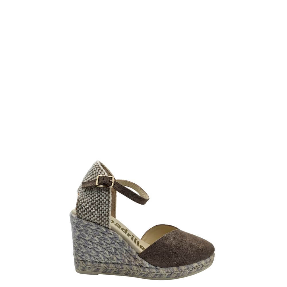Espadrilles cloe silk sandalo donna tortora-p/e 2025