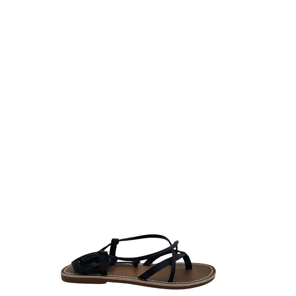 Le Salentine 1054 sandalo donna infradito in Pelle con Lacci – p/e 2025