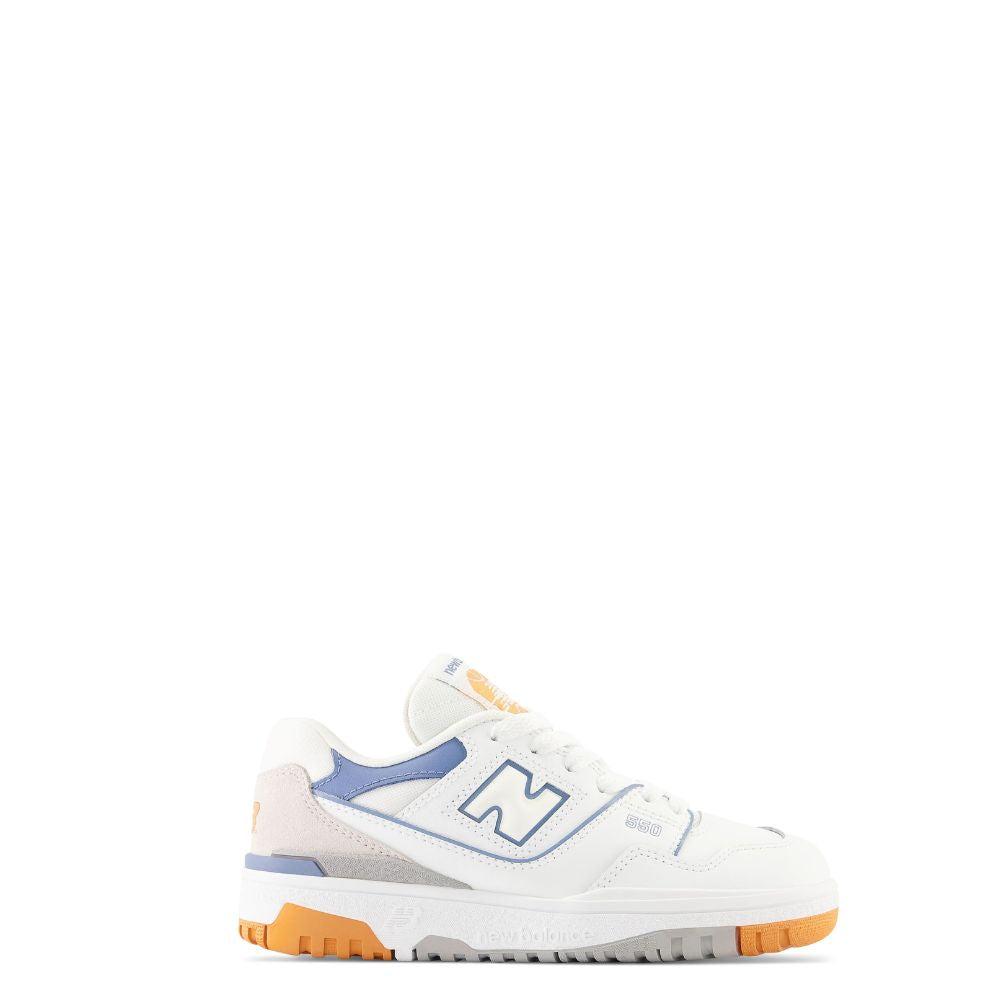 New Balance PSB550WBR- sneaker kids lifestyle white orange- a/i 2023