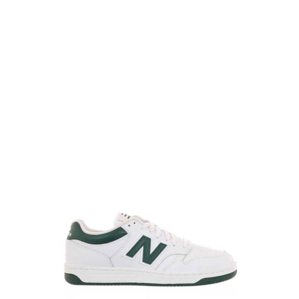 New Balance BB480LNG sneaker uomo donna bianca verde - a/i 2024