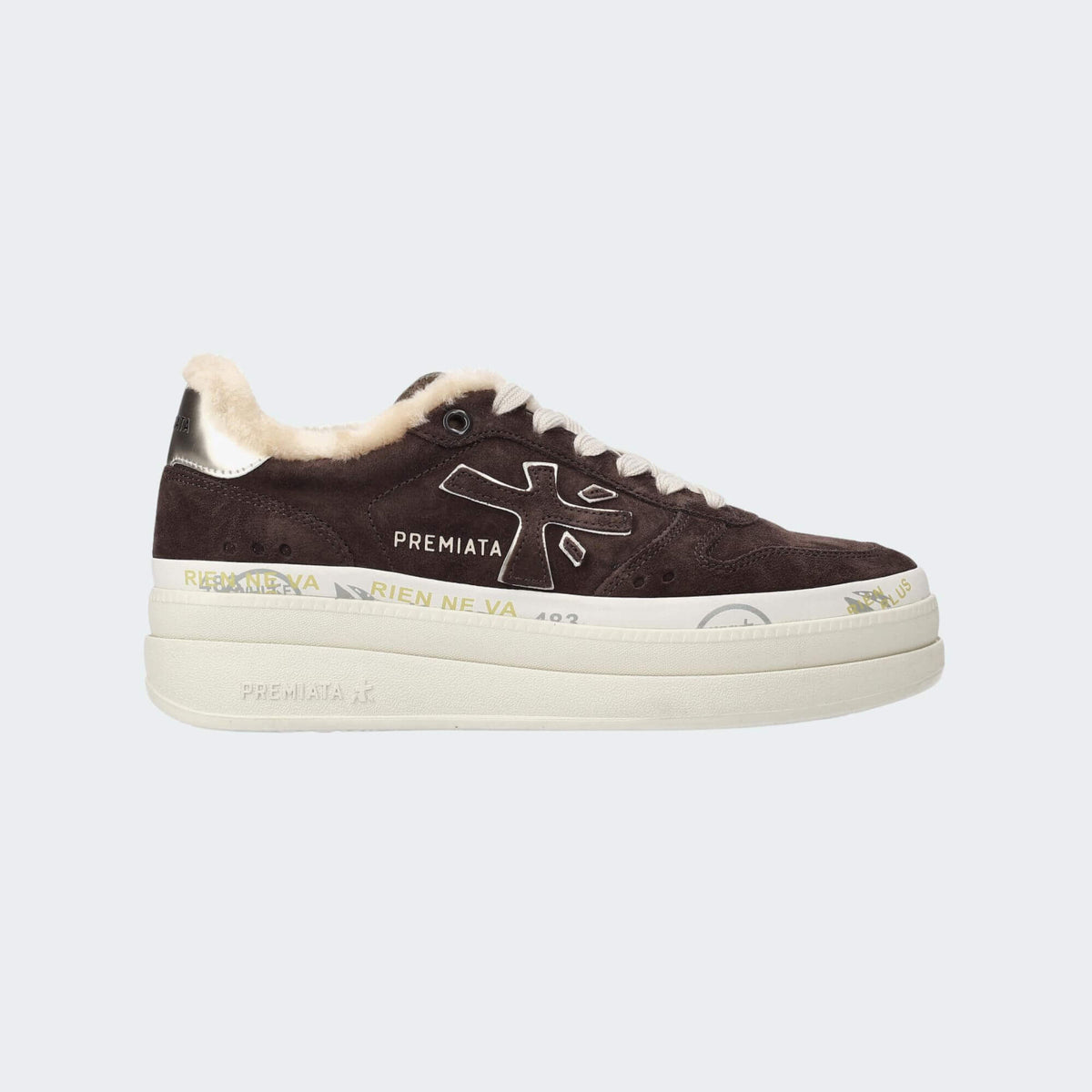 Premiata micol var.7894 sneakers donna marrone - a/i 2025