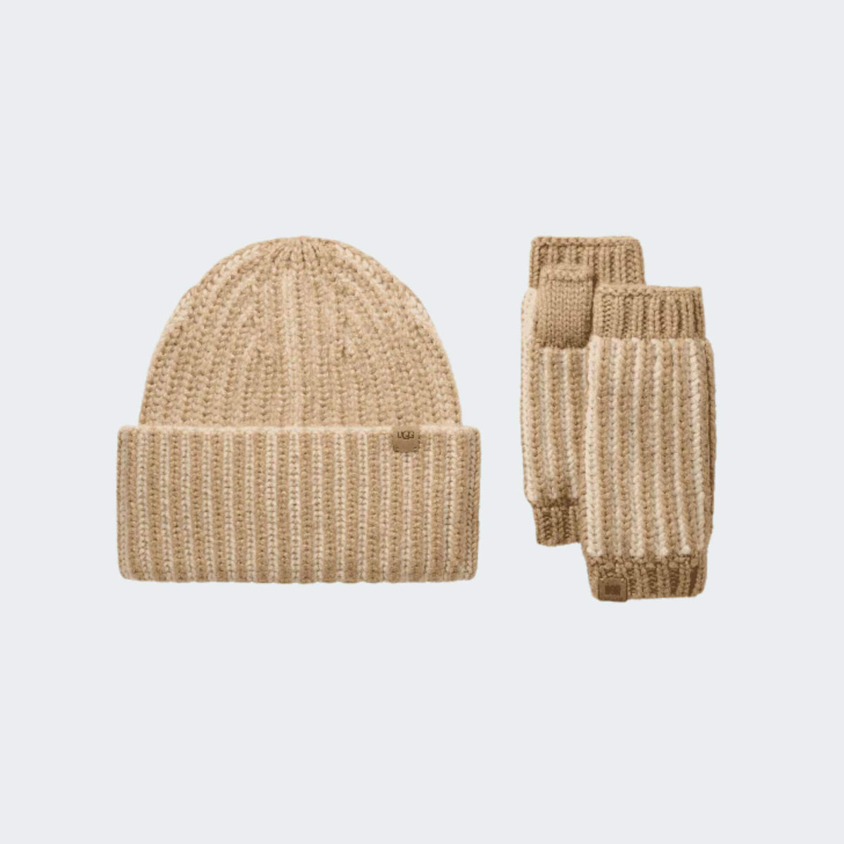 Ugg 103605 chunky plaited set cappello - guanti beige - a/i 2025