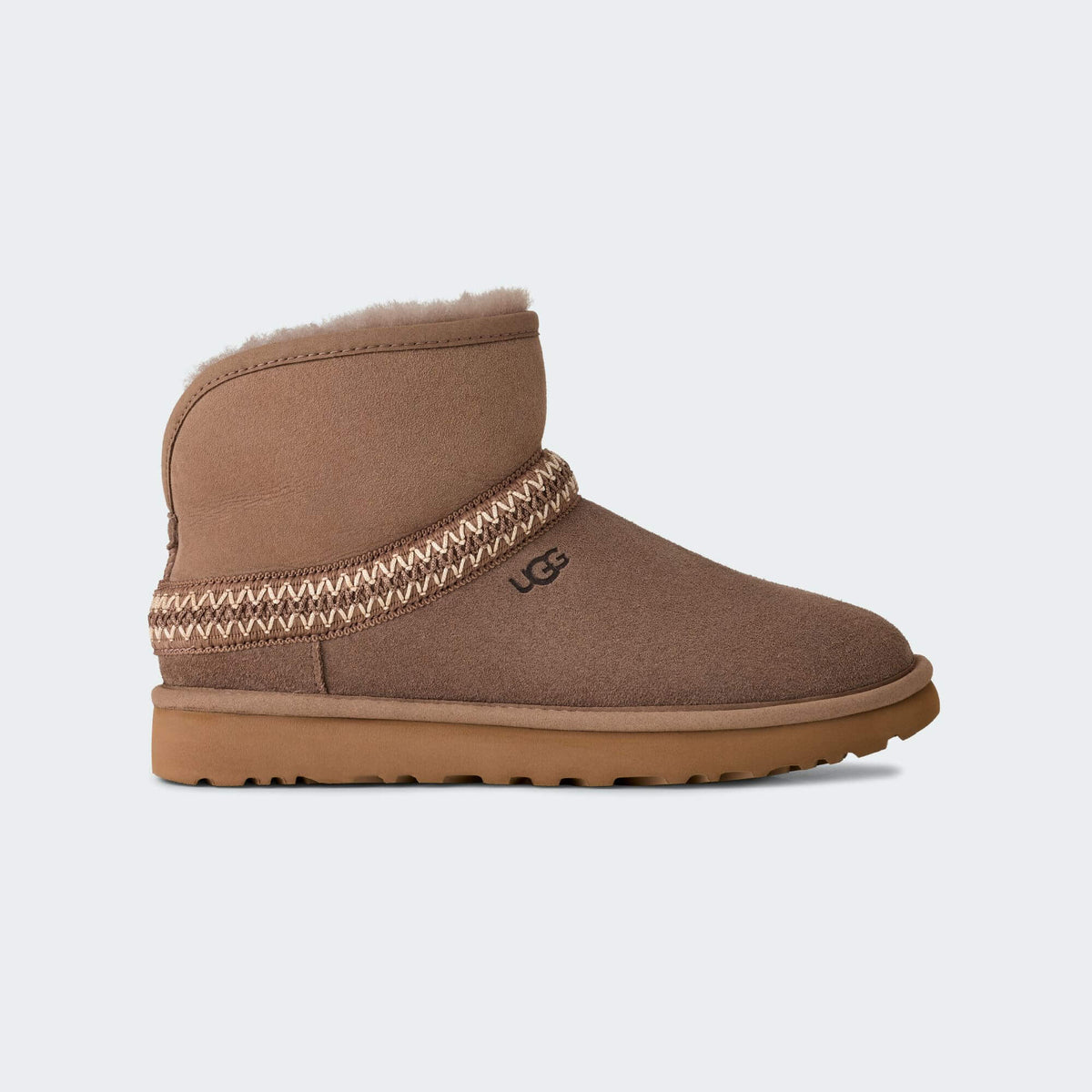 Ugg classic mini crescent tronchetto donna beige  1158262-CRBO-a/i 2025