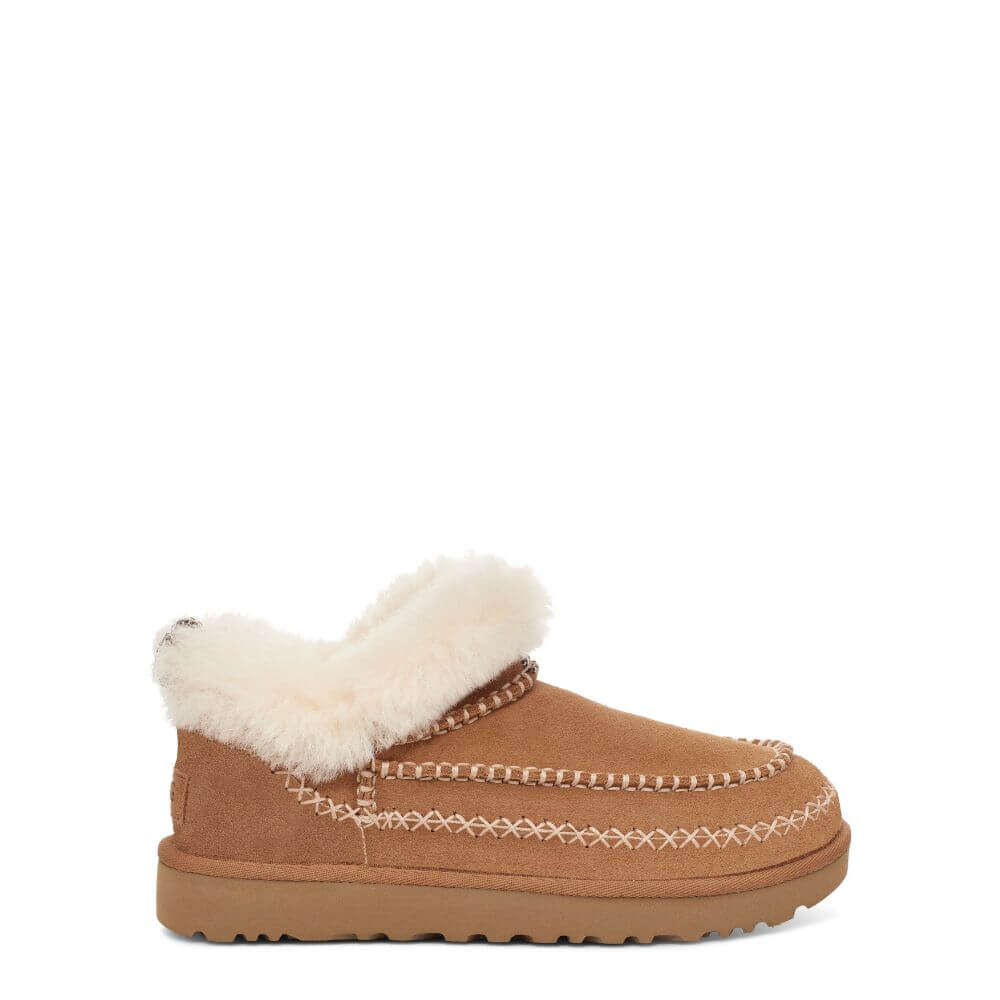 Ugg w classic ultra mini alpine tronchetto donna beige 1158224 -a/i 2024