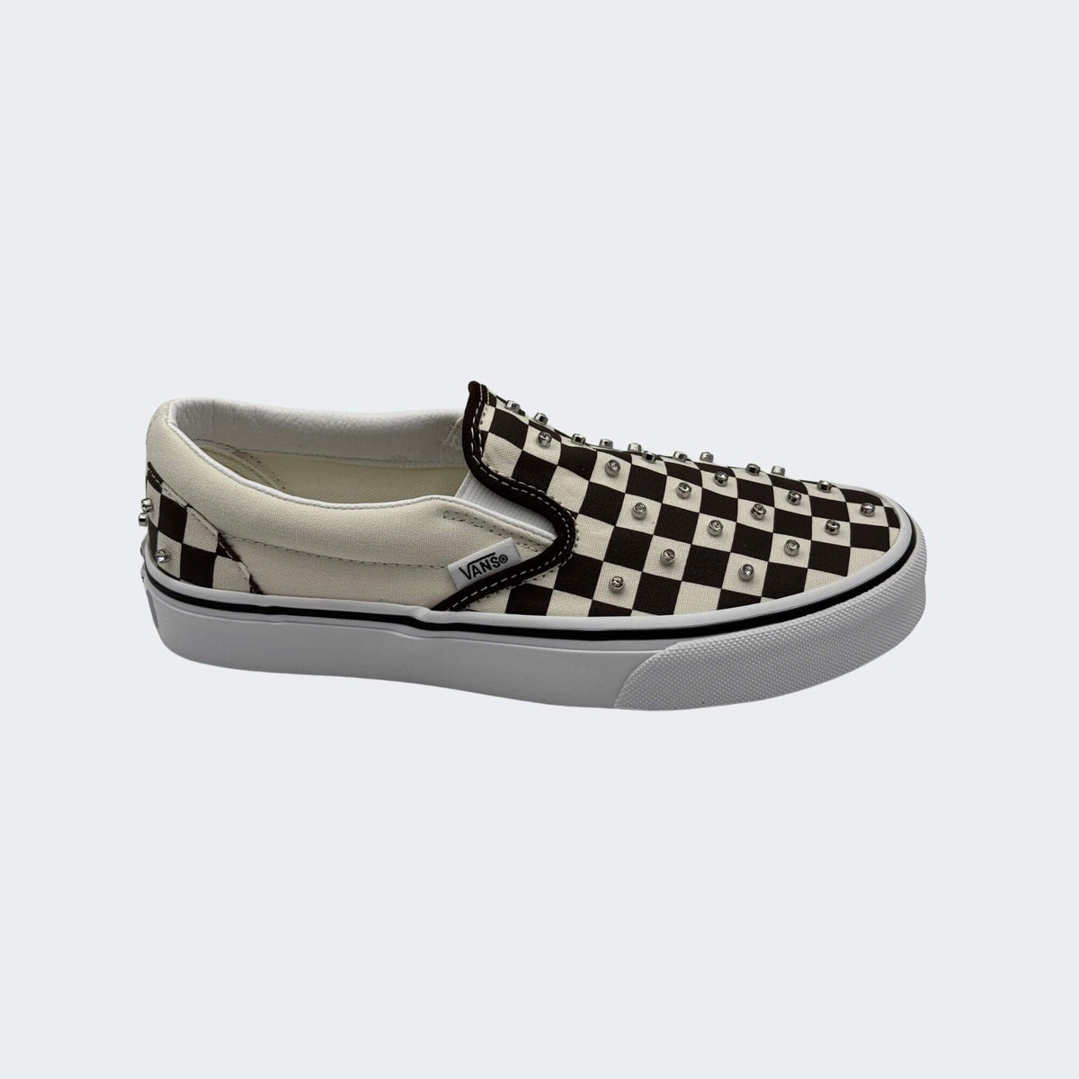 VANS Slip-On rhinestone sneakers donna bianco/testa di moro -p/e 2026