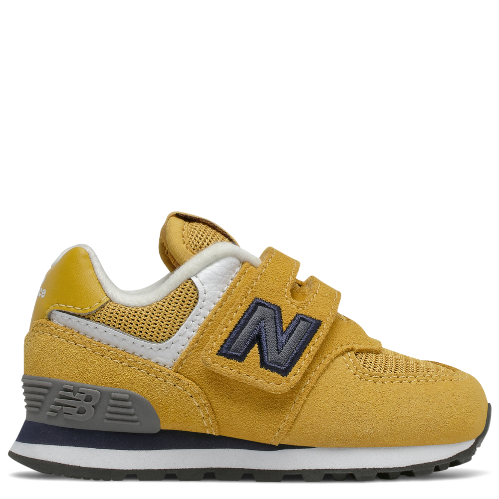 New Balance 574 sneaker bambino giallo strappo ps